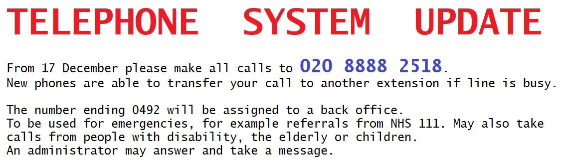 Phone system update